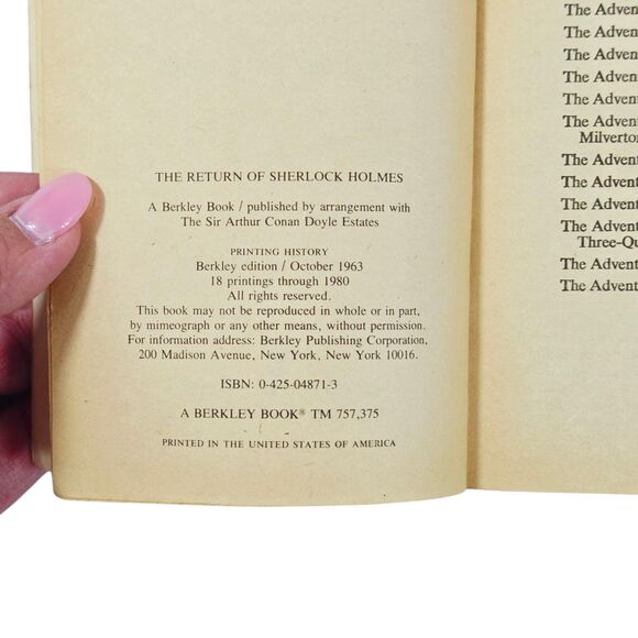 Sherlock Holmes - The Return of Sherlock Holmes by Sir Arthur Conan Doyle - Picture 6 of 6